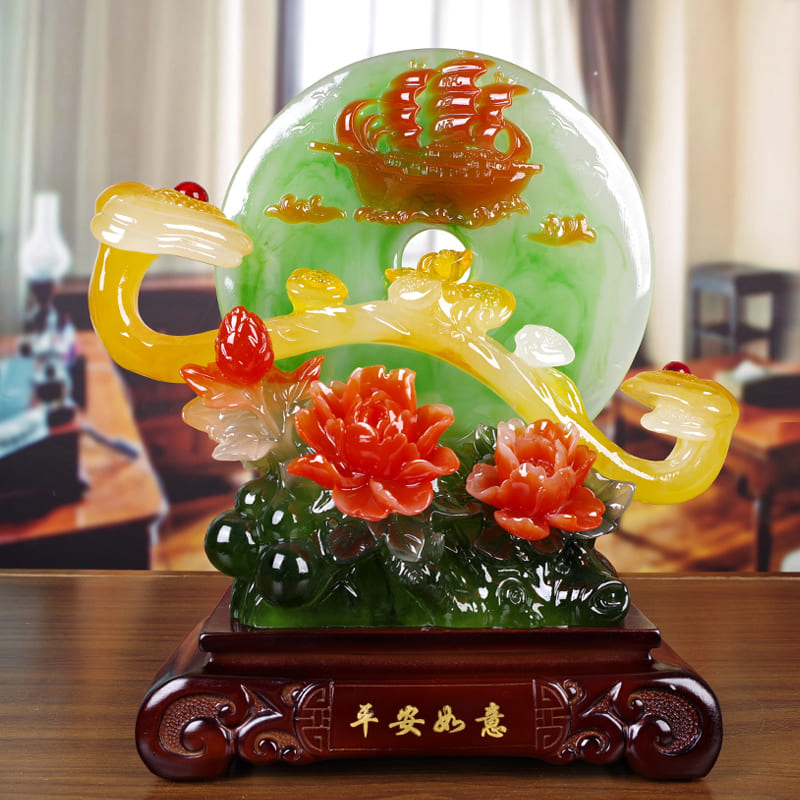 Quà tặng ngọc phong thủy cho đối tác - Đĩa ngọc phong thủy